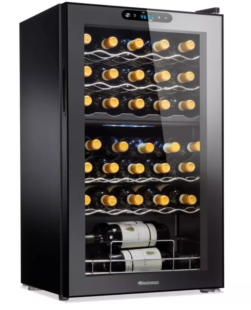 Wine Enthusiast 32-Bottle Dual Zone MAX Compressor Wine Cooler