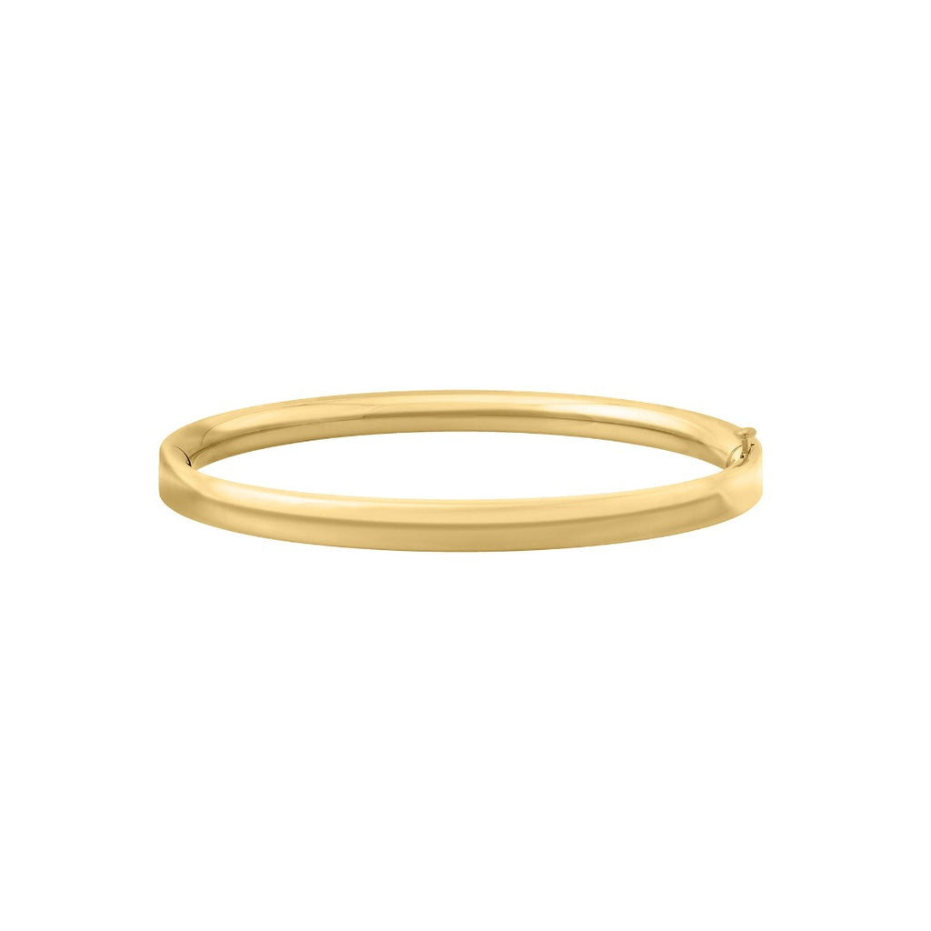 Baby 14K Yellow Gold Plain Bangle