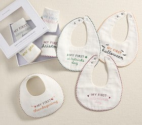 Baby's First Milestone Bib Set of 8