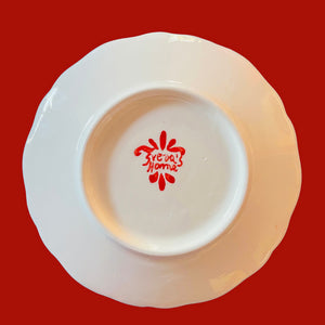 My Cooking is So Good, That Even the Smoke Alarm Cheers Me On! Scalloped Plate, Set of 6