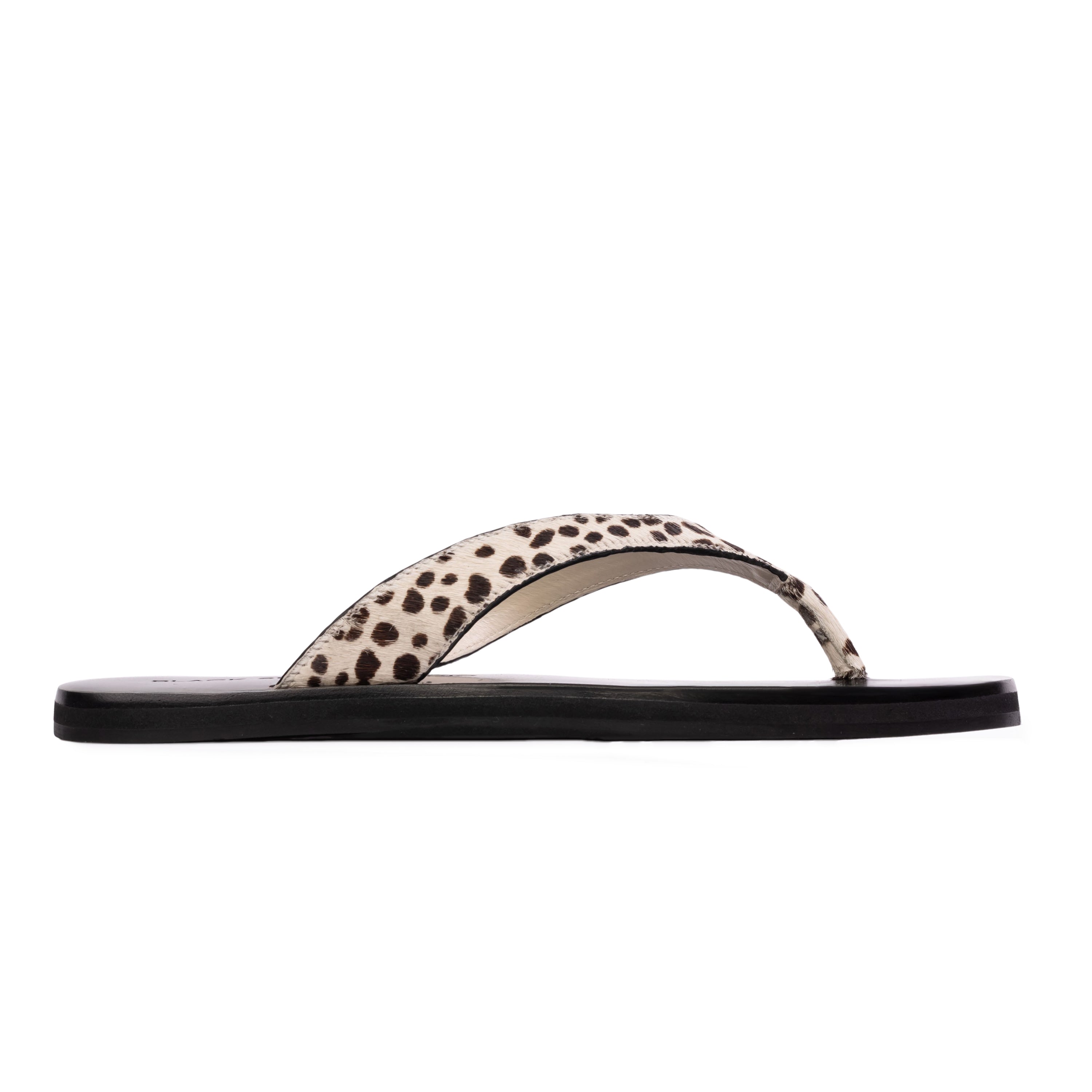 Bae Sandal in Dotted Cheetah Pony Hair