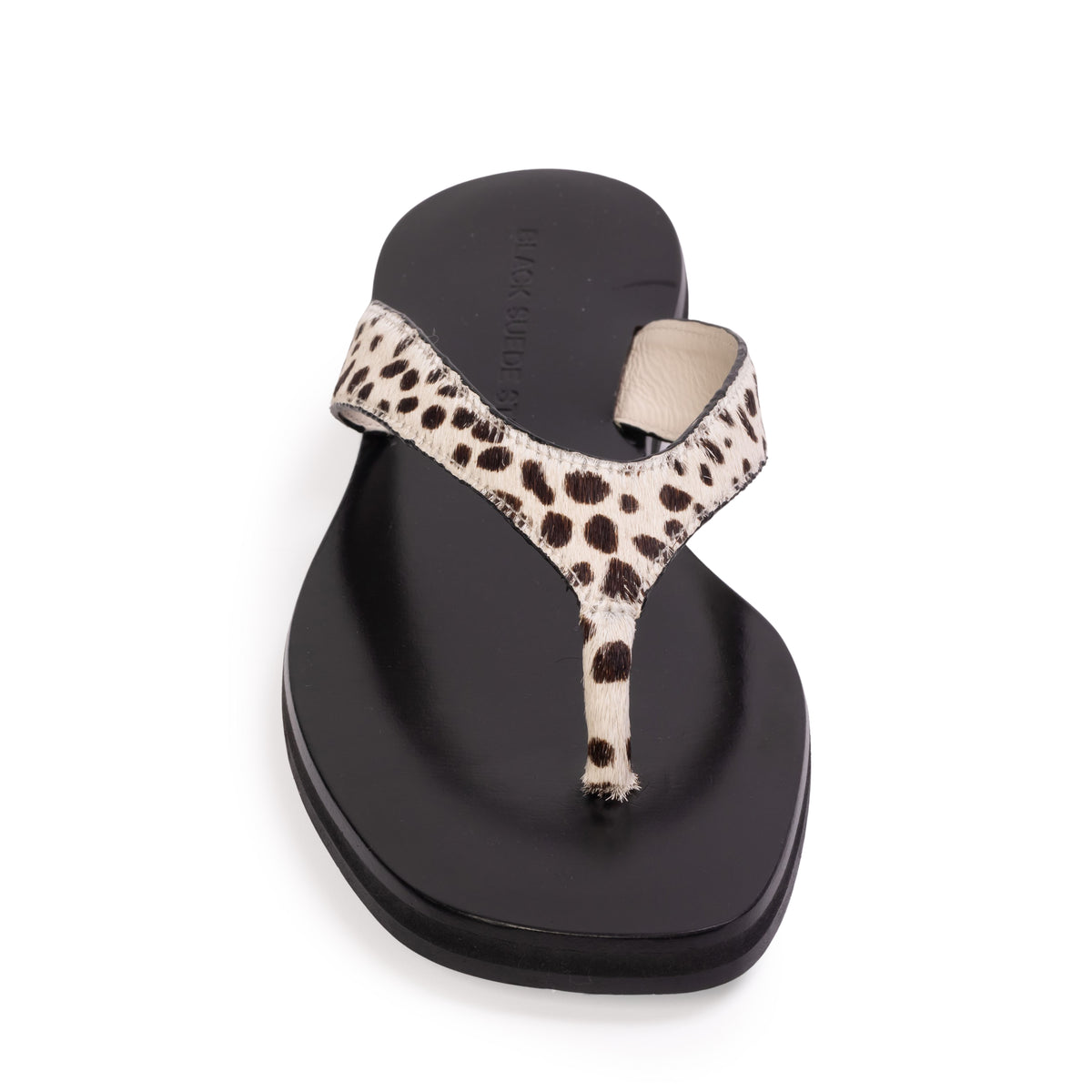 Bae Sandal in Dotted Cheetah Pony Hair