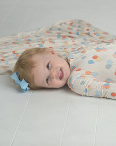 Balloon Bamboo Pajama Romper for Toddlers, Birthday PJs, BDAY Pajamas