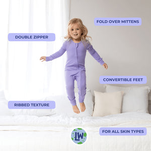 Bamboo Romper for Baby in Lavender