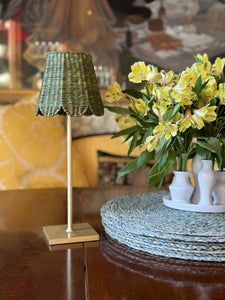 Small Seagrass Shade Cover Scalloped in Bancha Green