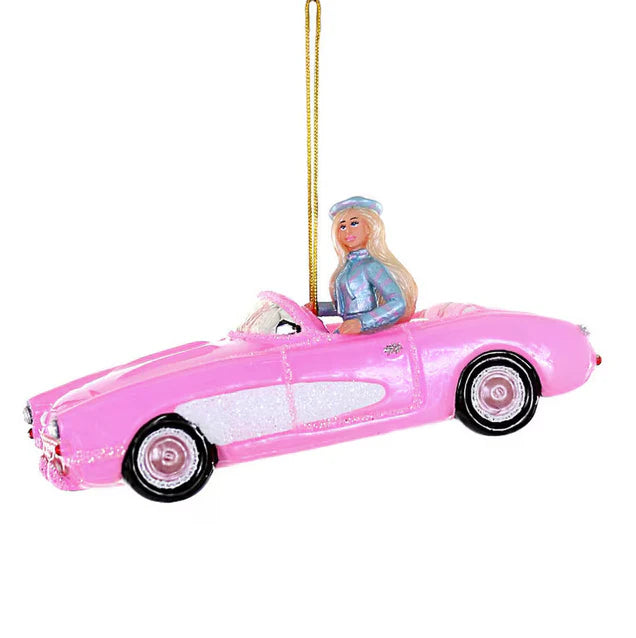 Cody Foster Barbie Corvette Ornament