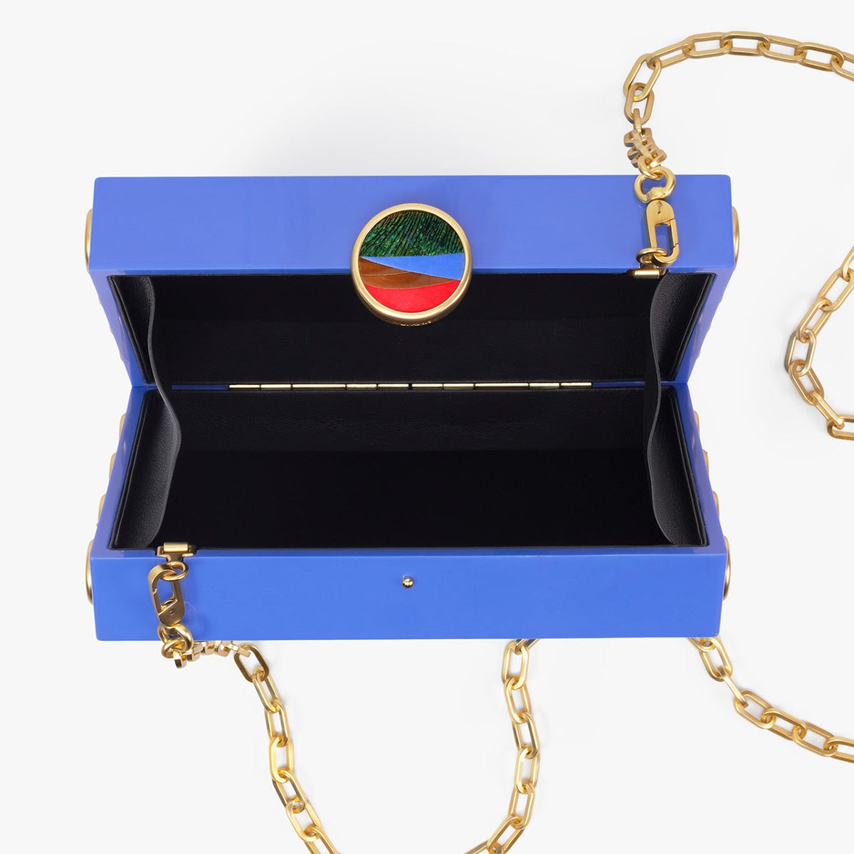 Basel Clutch in Blue Acrylic