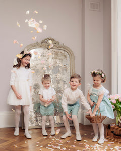 Basil Baby Set Green Linen