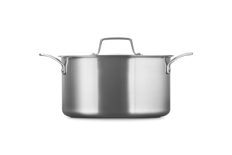 Essential Stainless Steel Deep Round Stockpot, 6.25 qt.
