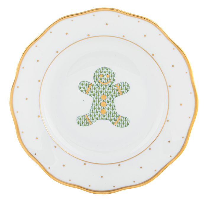 Christmas Gingerbread House Dessert Plate