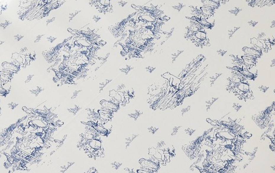 Winnie the Pooh Organic Toile Crib Fitted Sheet