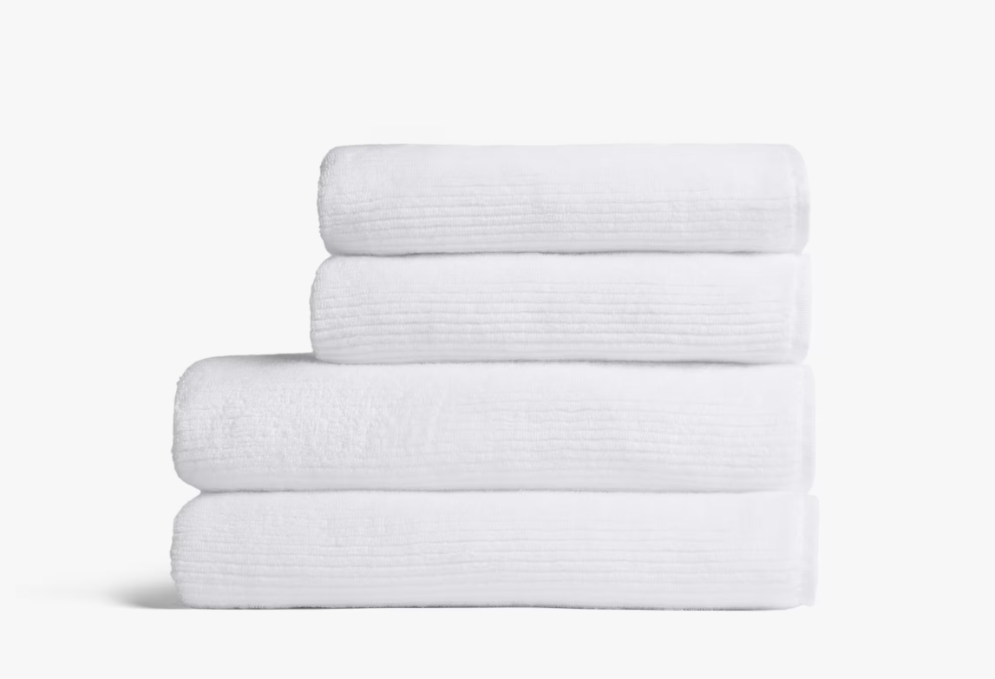 2+2 Soft Rib Bath Bundle- White