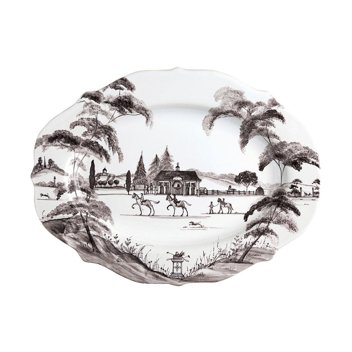 15" Platter - Flint Grey