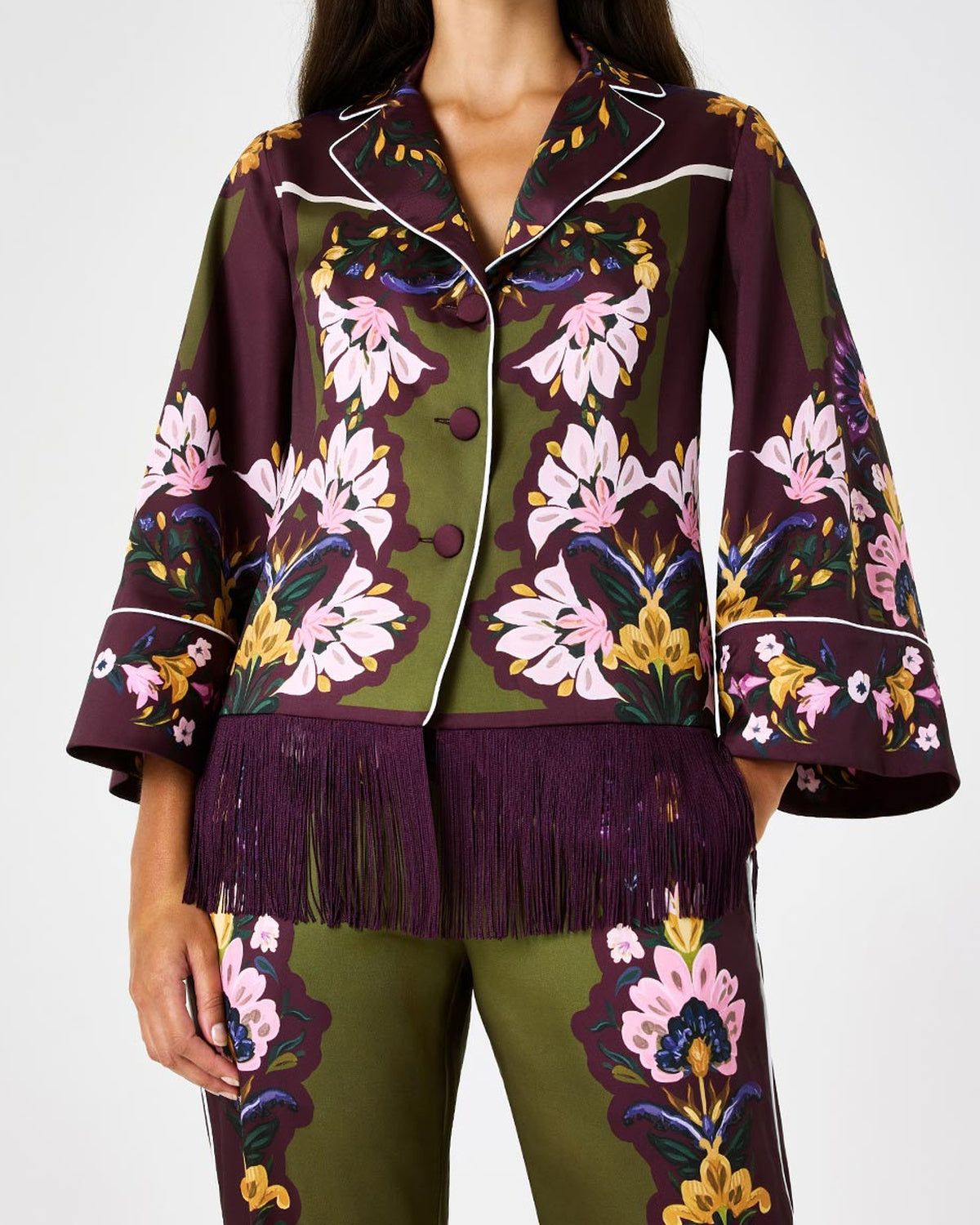 Calliope Twill Jacket in Ambra Florita