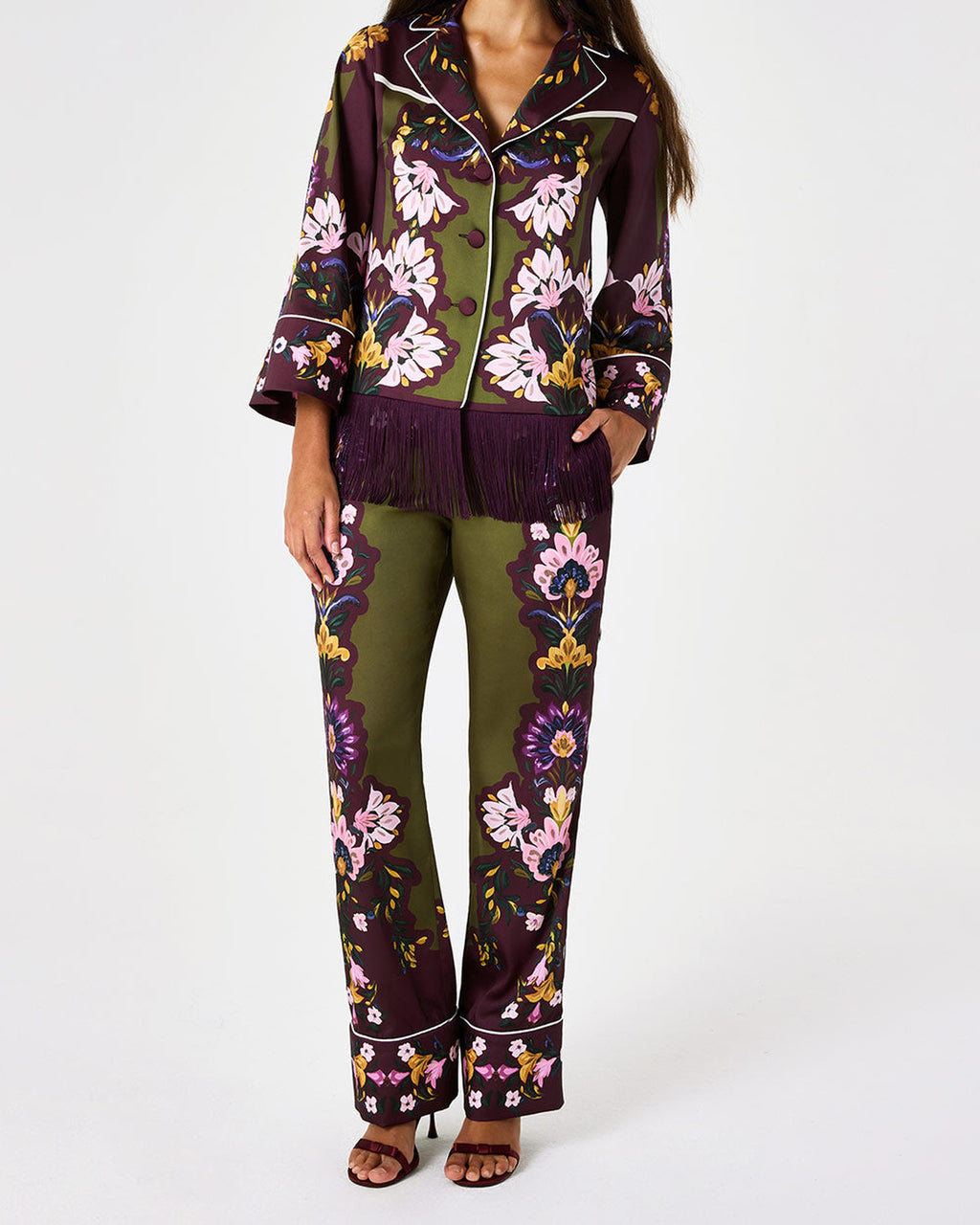 Havana Twill Trouser in Ambra Florita