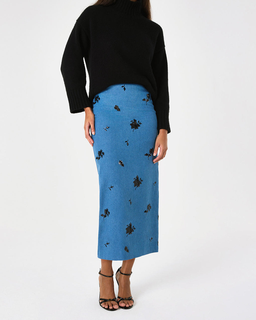 Brigitte Denim Skirt in Blue