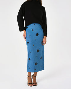 Brigitte Denim Skirt in Blue