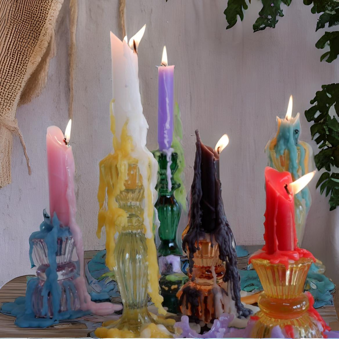 Candlestock Hippie Drippy Drip Candles - all color pakc