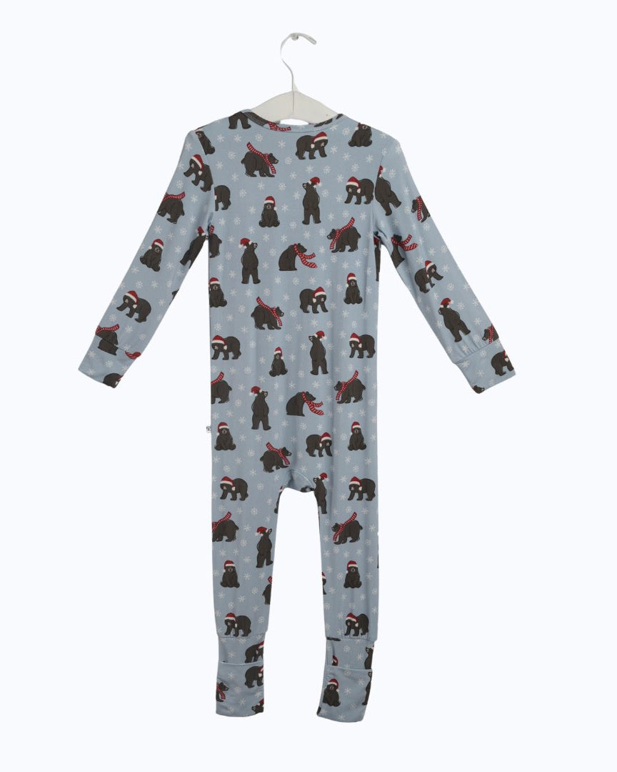 Christmas Bamboo Romper Pajamas Toddler PJs, Soft bamboo pajamas kids