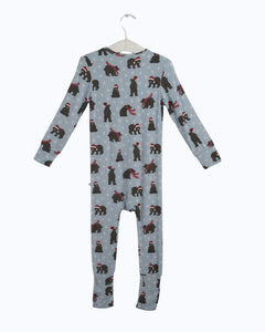 Christmas Bamboo Romper Pajamas Toddler PJs, Soft bamboo pajamas kids