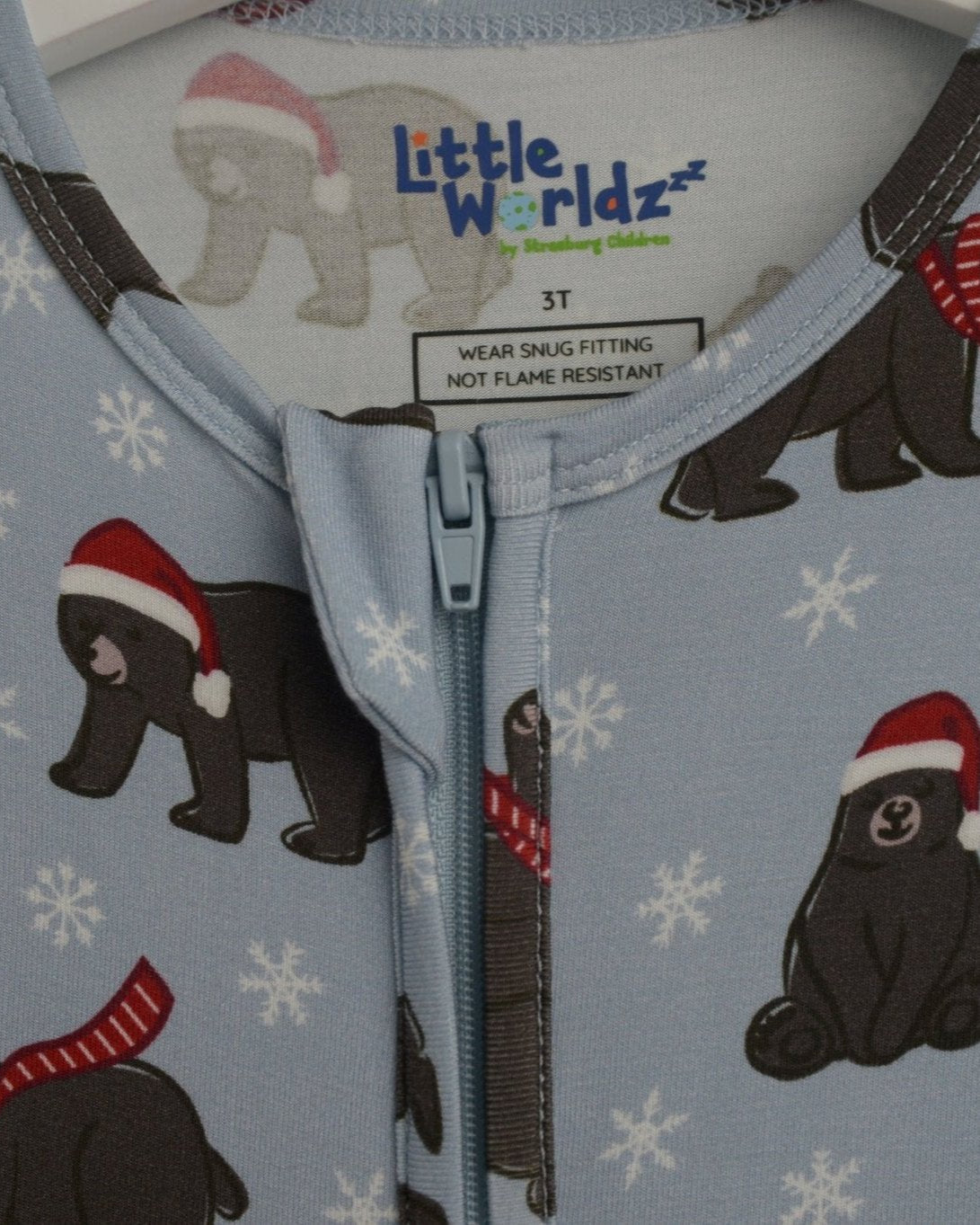 Christmas Bamboo Romper Pajamas Toddler PJs, Soft bamboo pajamas kids