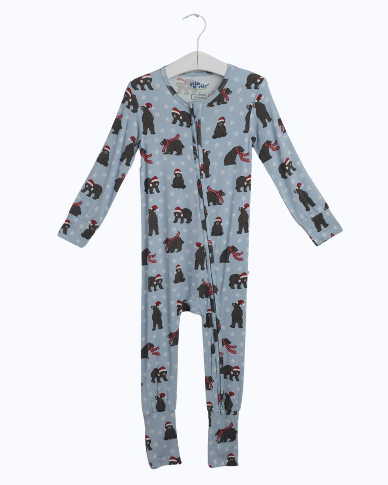 Christmas Bamboo Romper Pajamas Toddler PJs, Soft bamboo pajamas kids