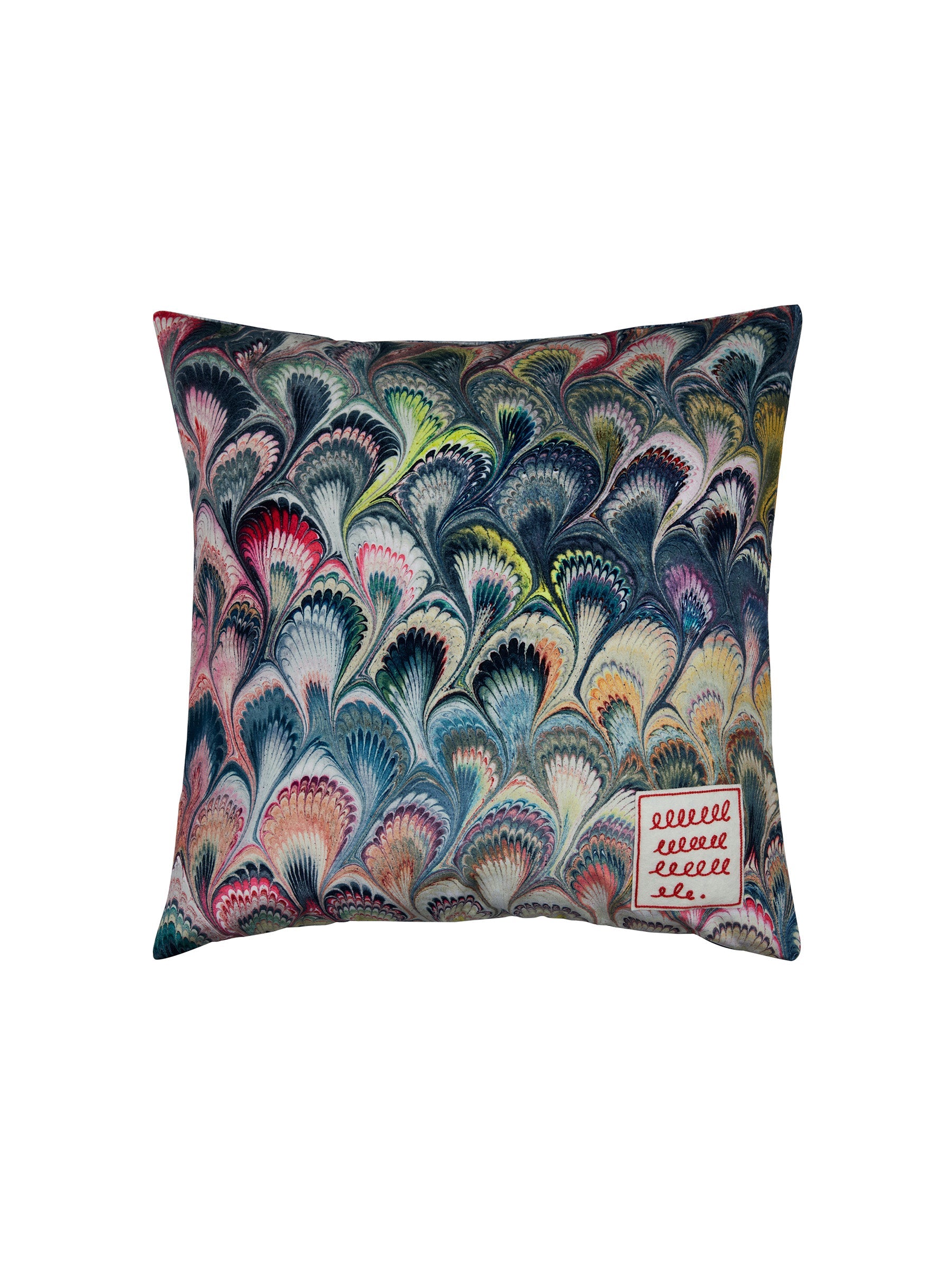22x22" Marbleized Cushion Cover Marbleized