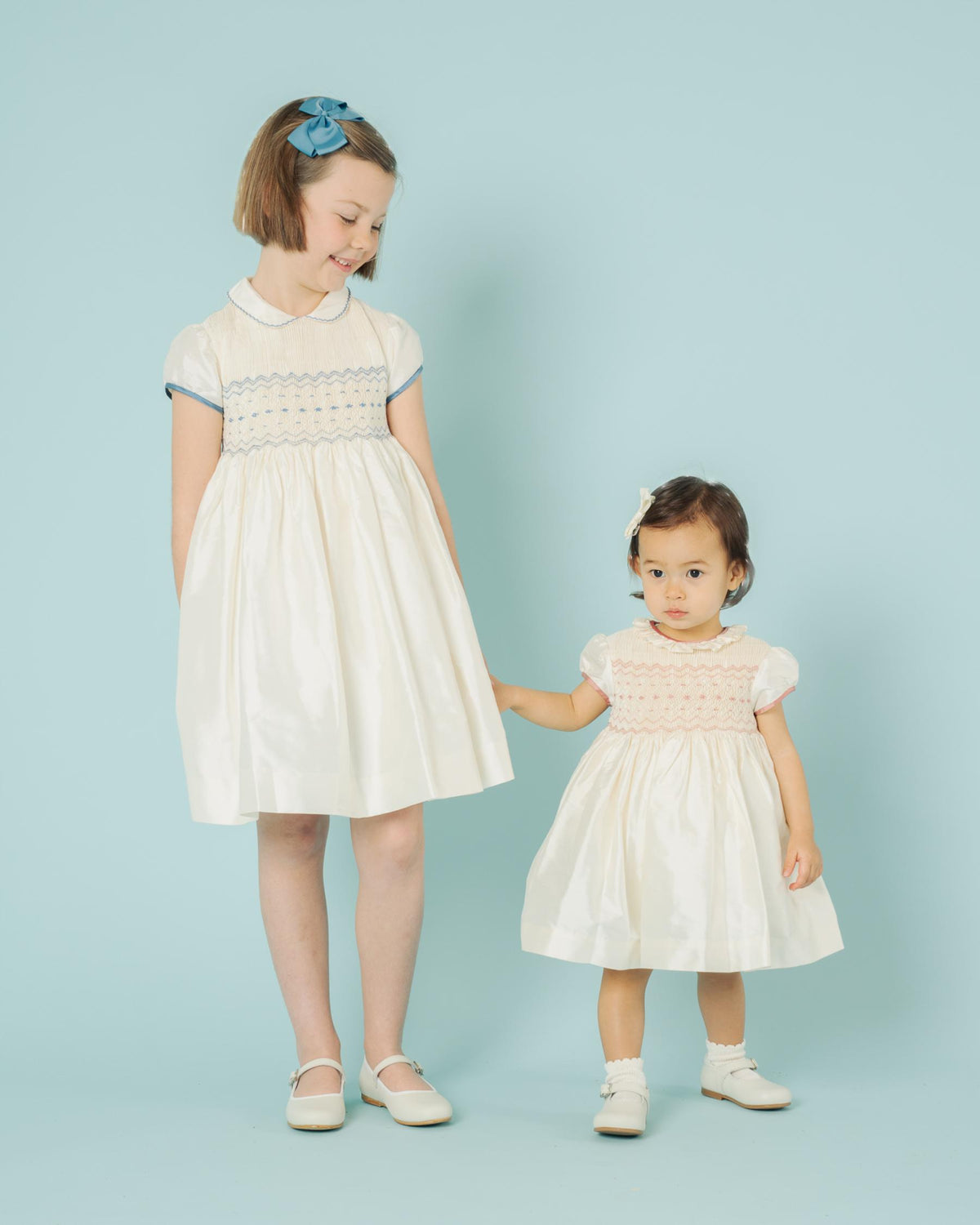 Beatrice Silk Dress Blue