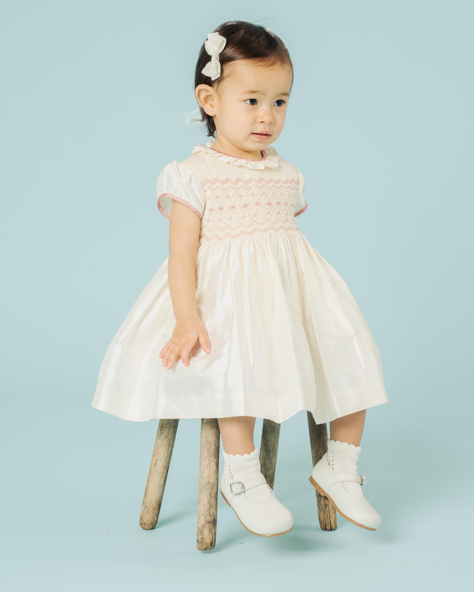 Beatrice Silk Dress Pink