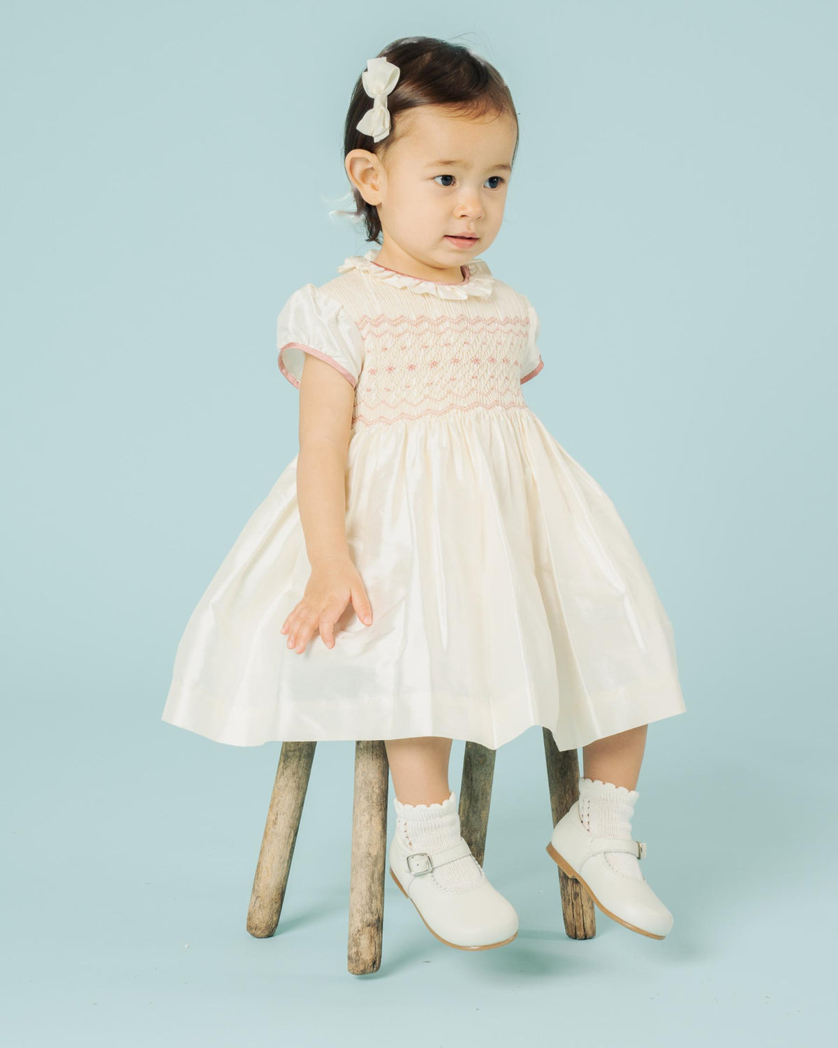 Beatrice Silk Dress Pink