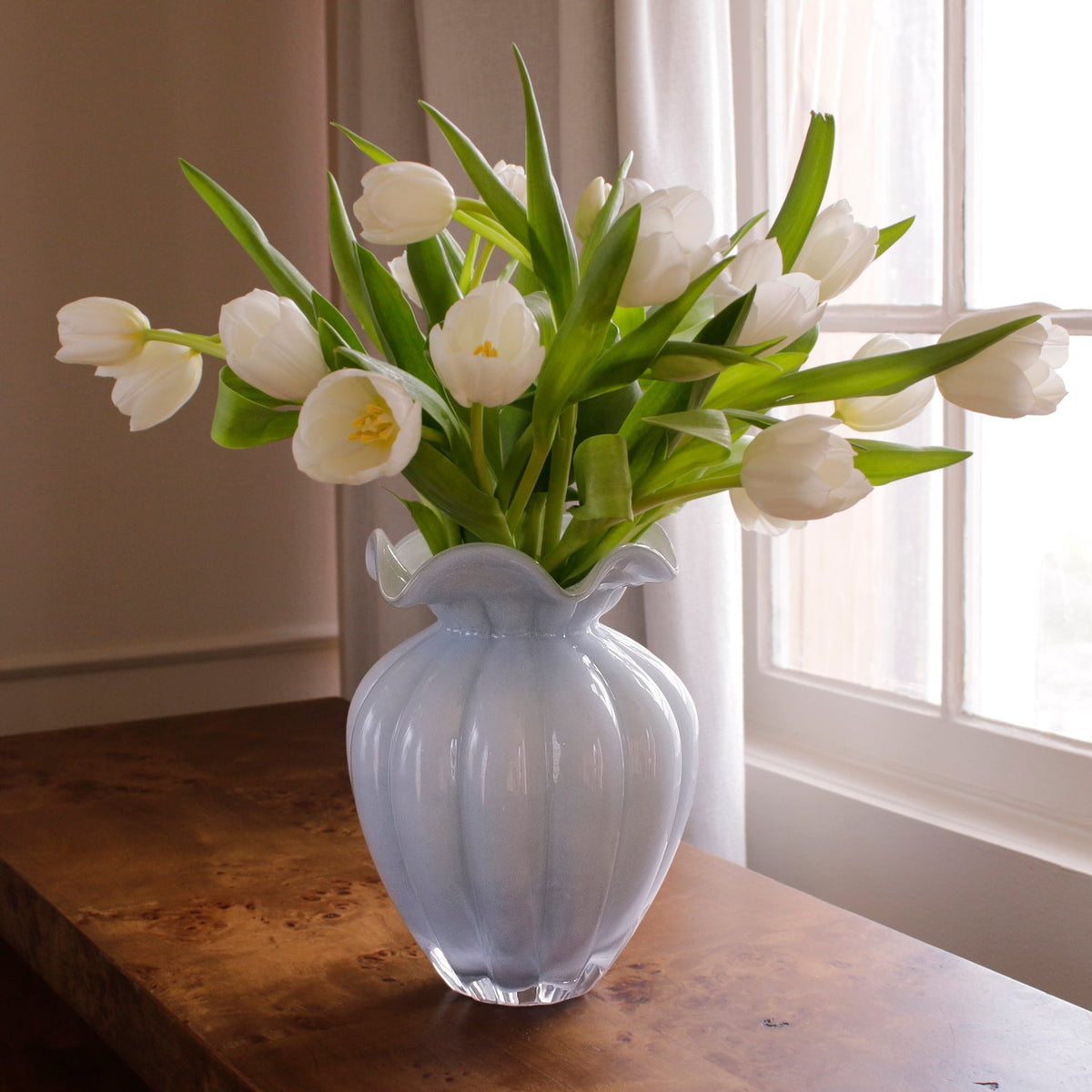 Beatriz Ball GLASS Vento Large Vase Periwinkle
