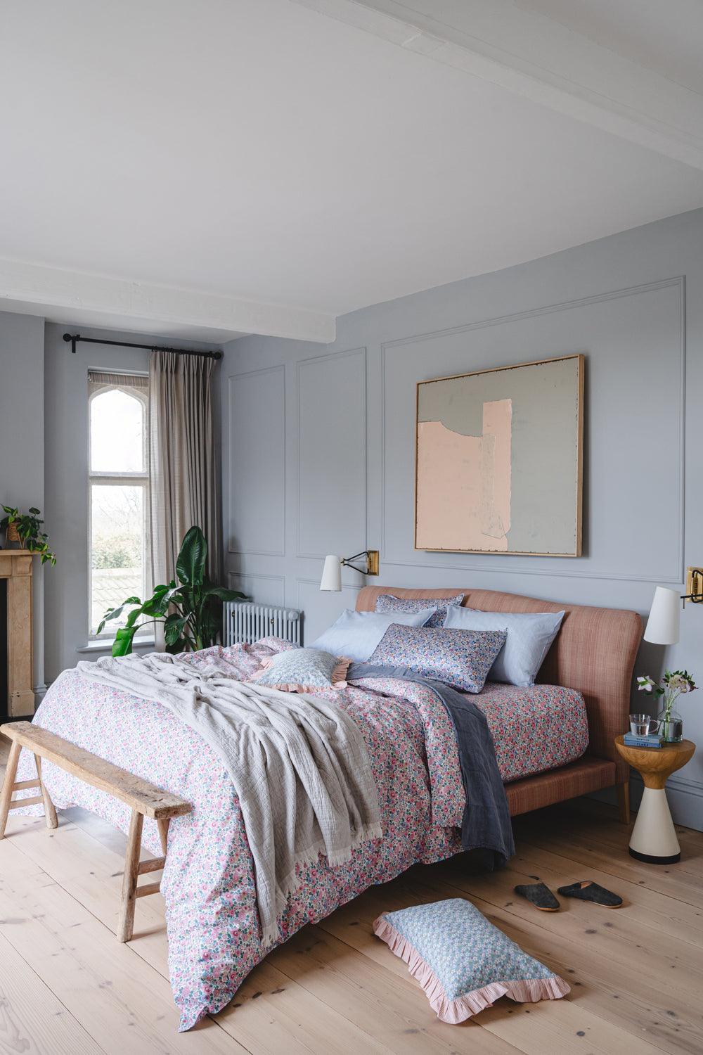 Coco & Wolf Bedding Liberty Fabric BETSY CANDY FLOSS | Over The Moon