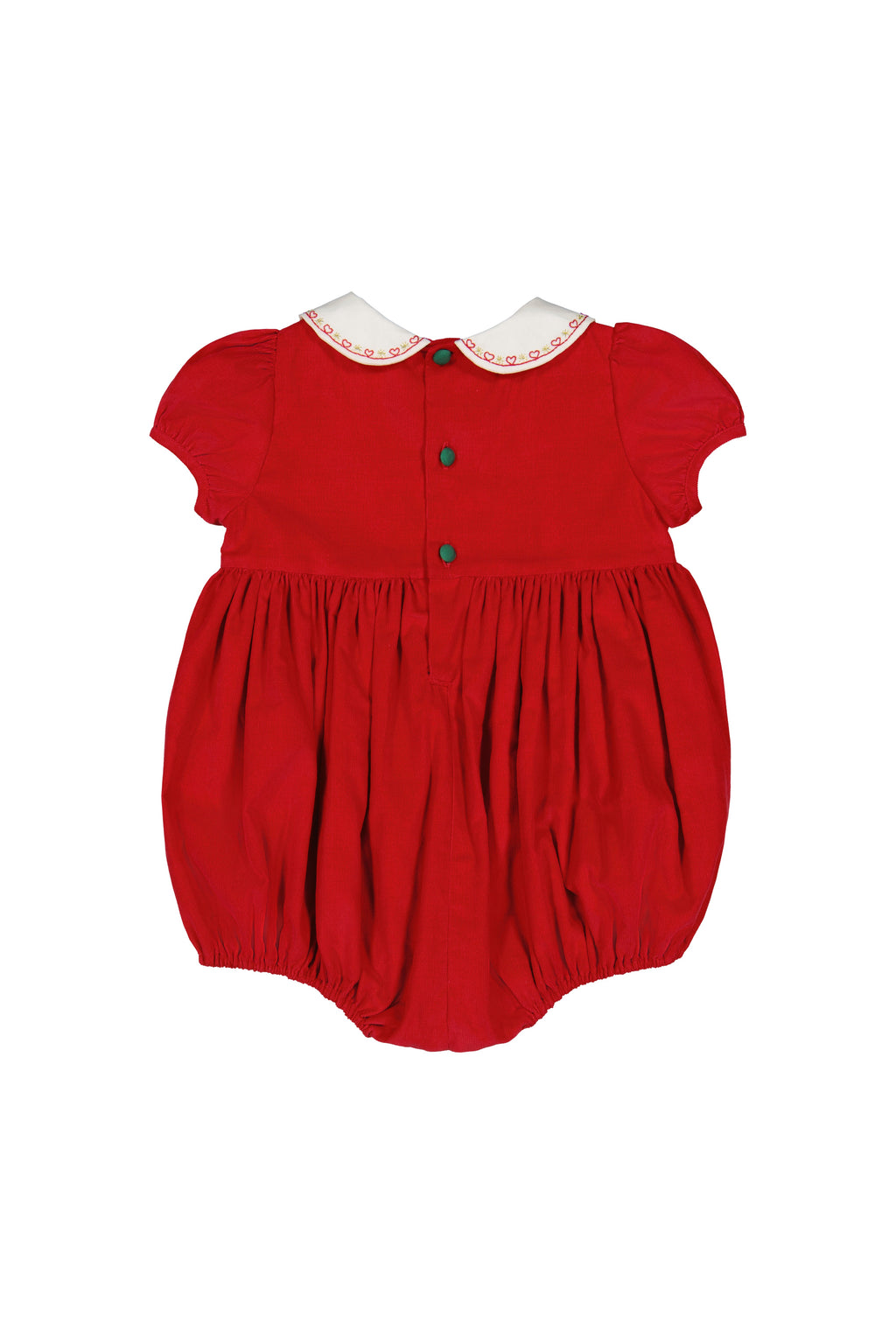 Sarah Bubble Ruby Smocked Romper