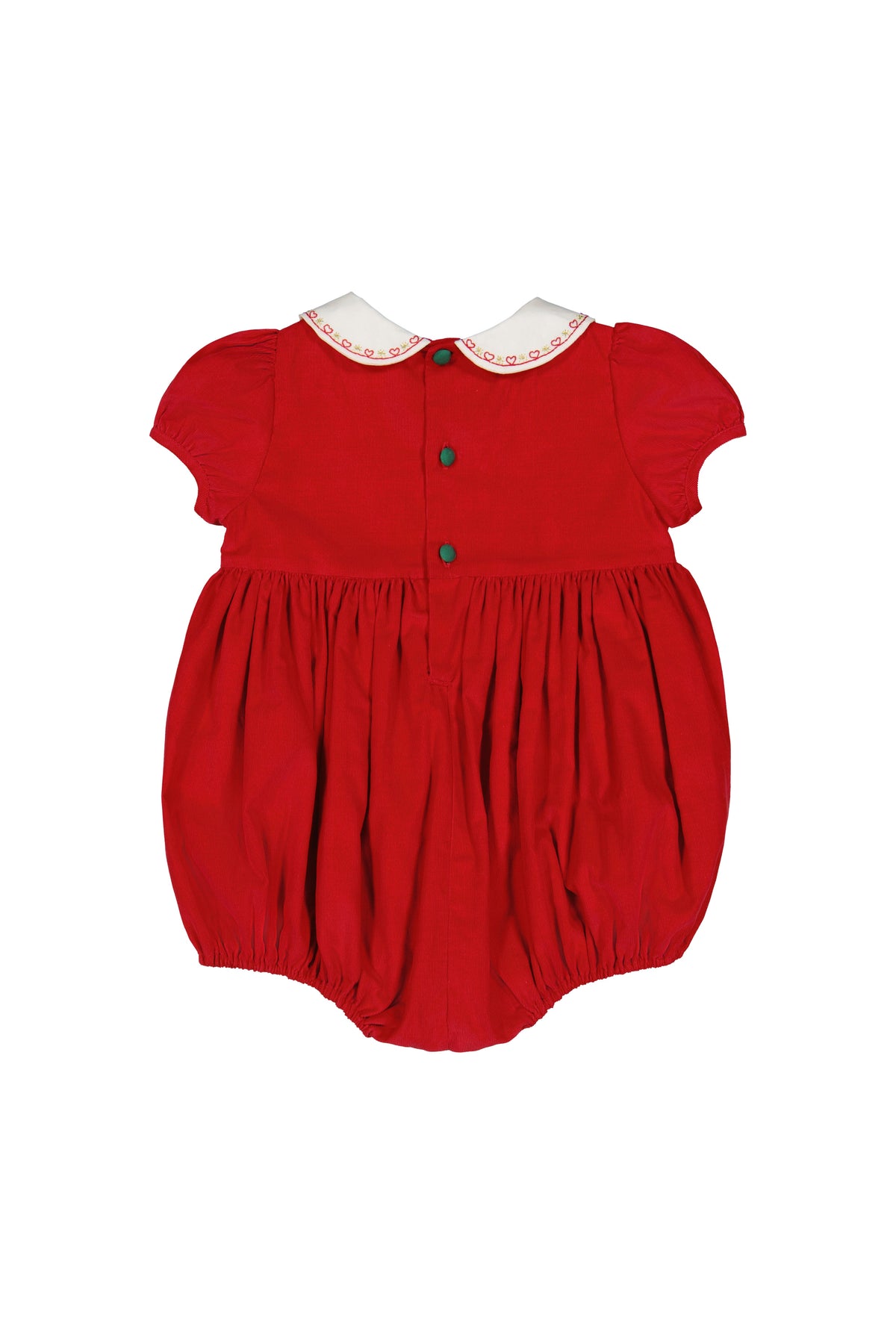 Sarah Bubble Ruby Smocked Romper