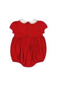 Sarah Bubble Ruby Smocked Romper