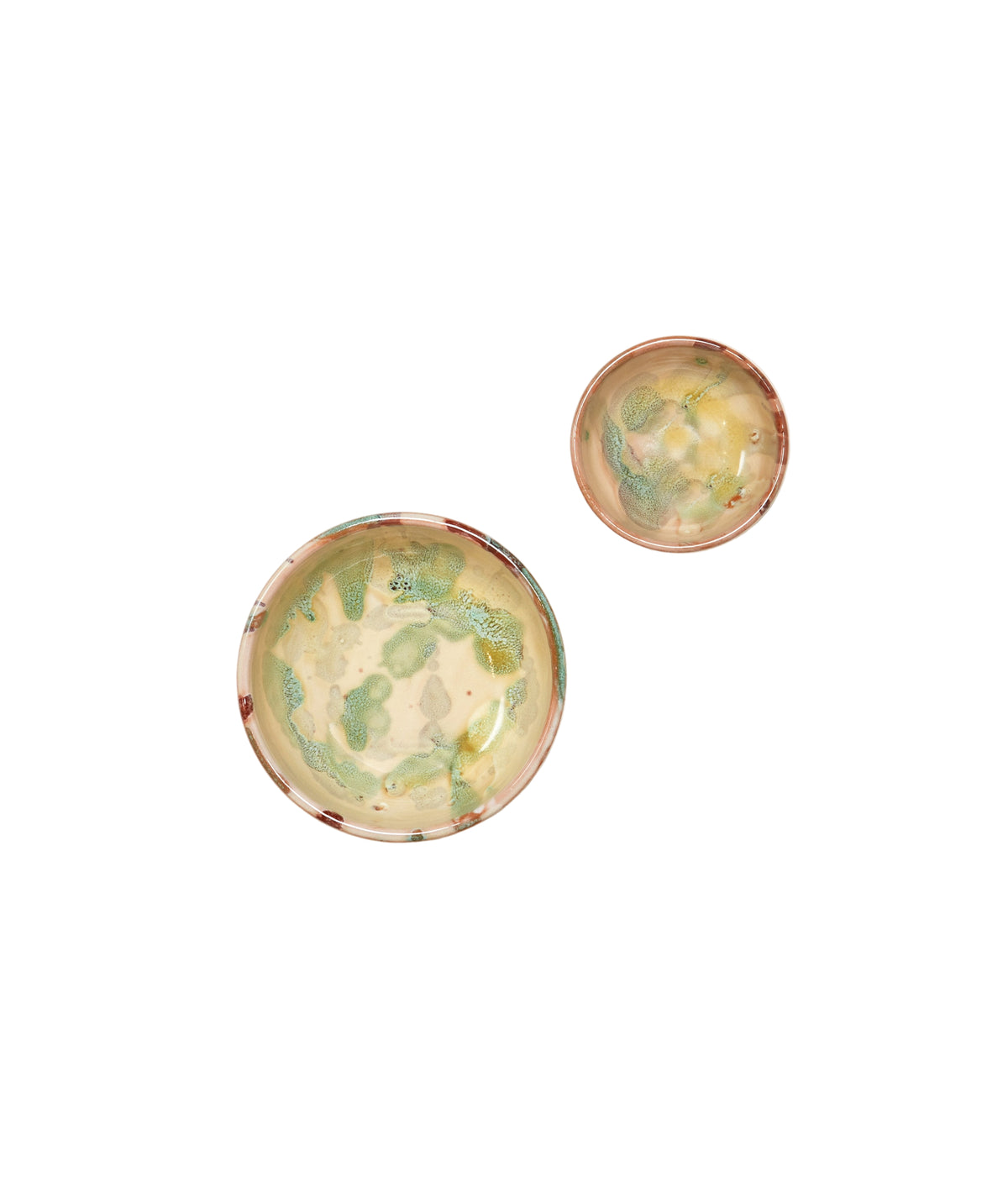 Bellocchi Oil and Salt Dish Set in Etrusca Verde