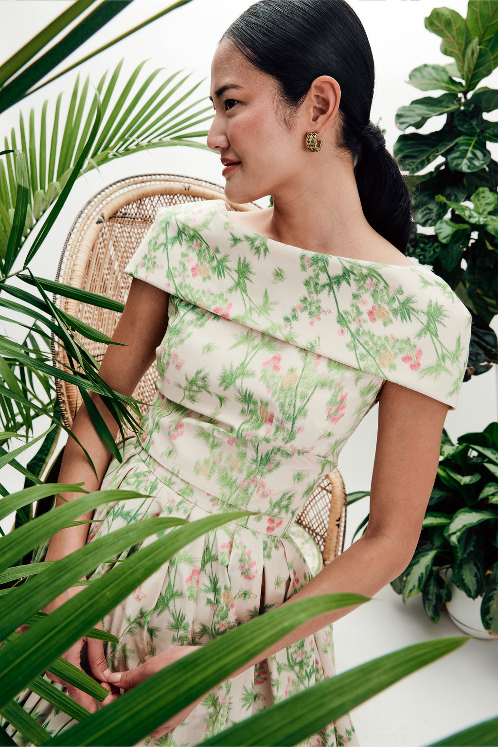 MAE x Scalamandré Bethany Top in Jardin De Chine