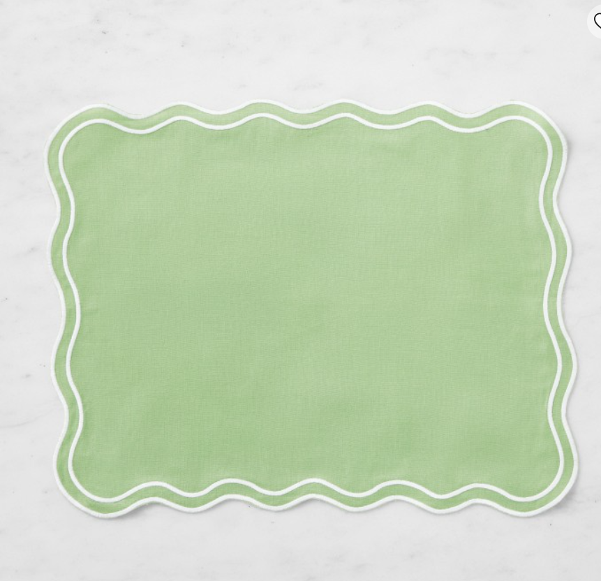 AERIN Scalloped Placemats, Set of 4