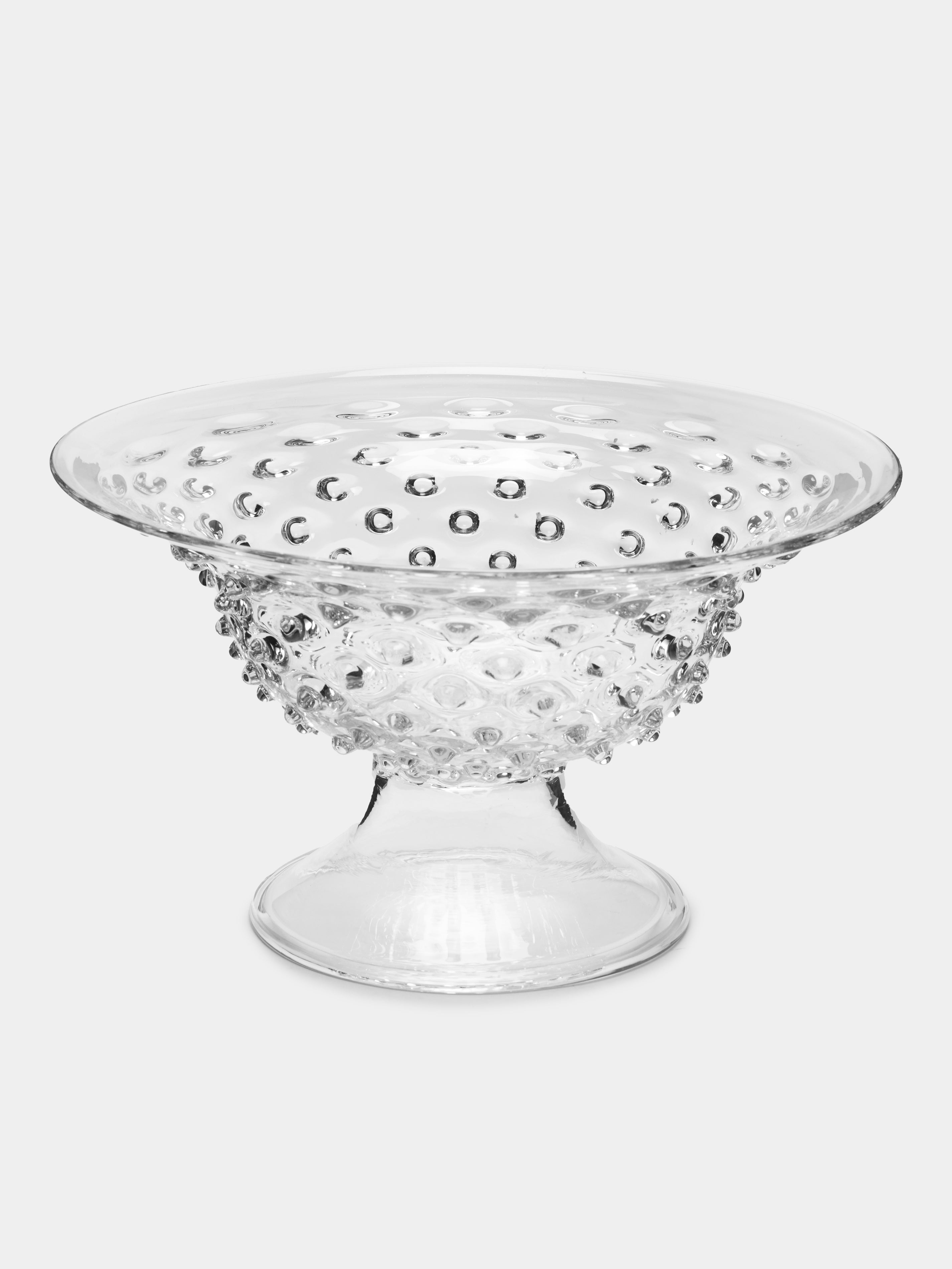 1960s Barovier Murano Glass Raised Bowl