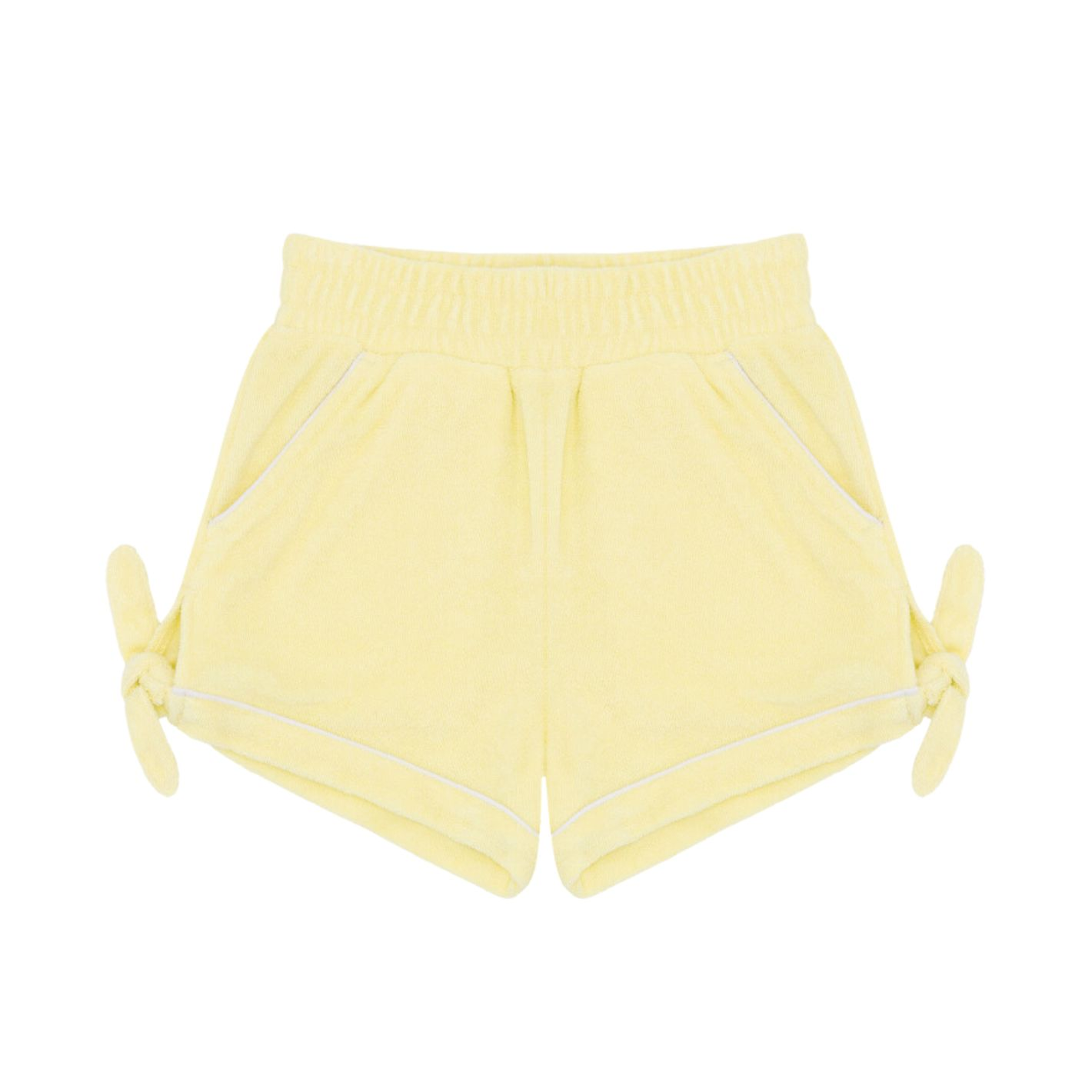 Girls Banana French Terry Tie Knot Shorts