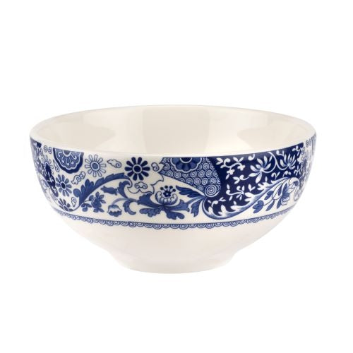 Front view of Brocato 6.5-inch bowl set showcasing scrollwork and floral motifs on a white background
