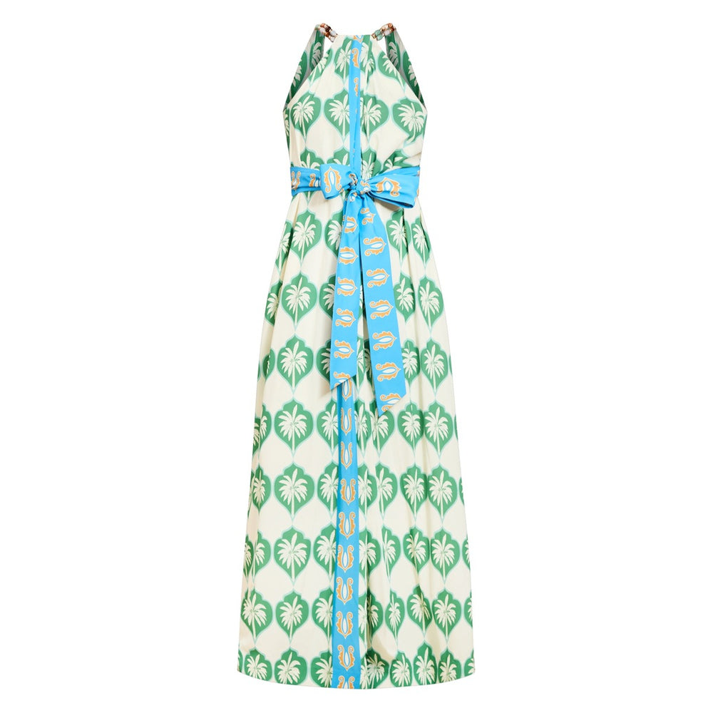 Bijou Halter Gown in Palm Bay Blue