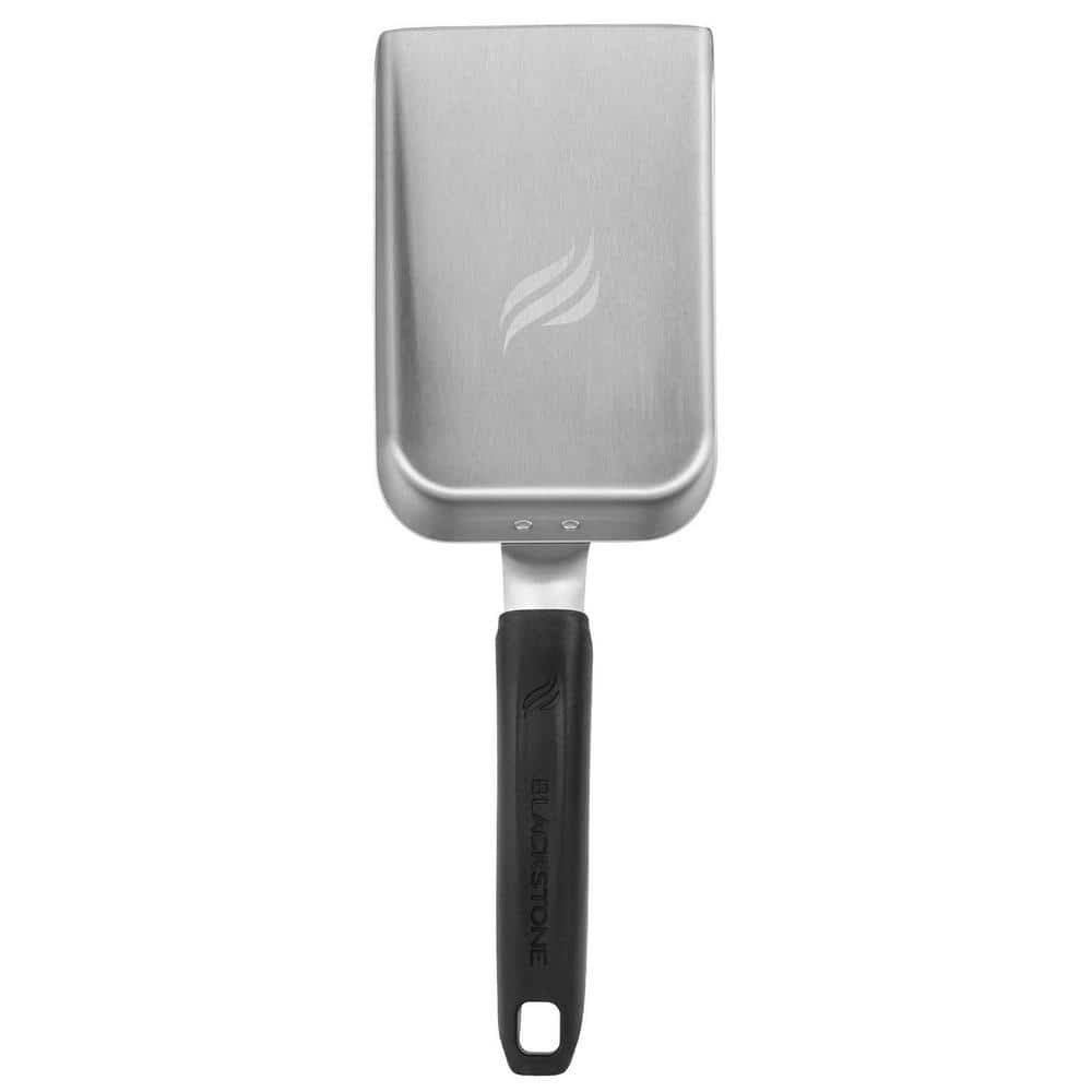 Black/Grey Stainless Steel Griddle Scoop Cooking Accessory