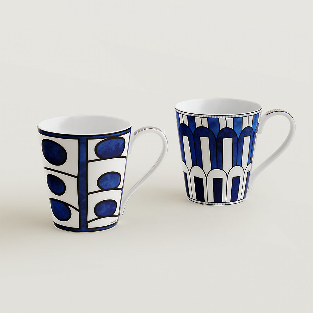 Bleus d'Ailleurs set of 2 mugs (n° 1 and 3)
