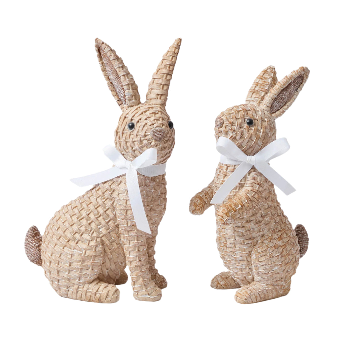 Rattan Rabbit, Set of 2