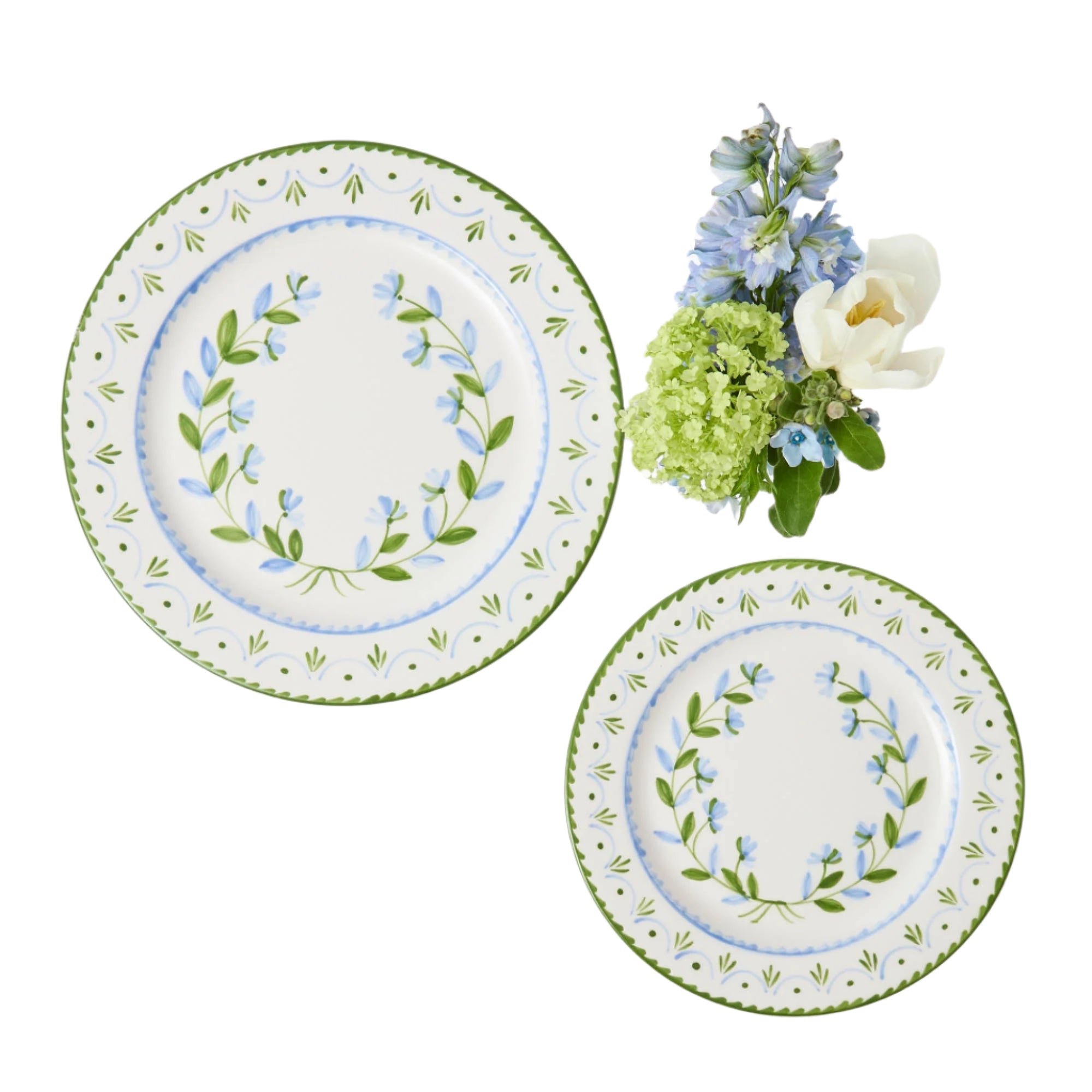 Josephine Green & Blue Starter Plate