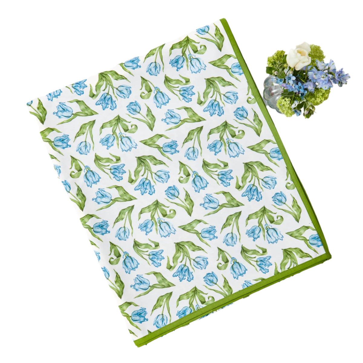 Blue Tulip Tablecloth