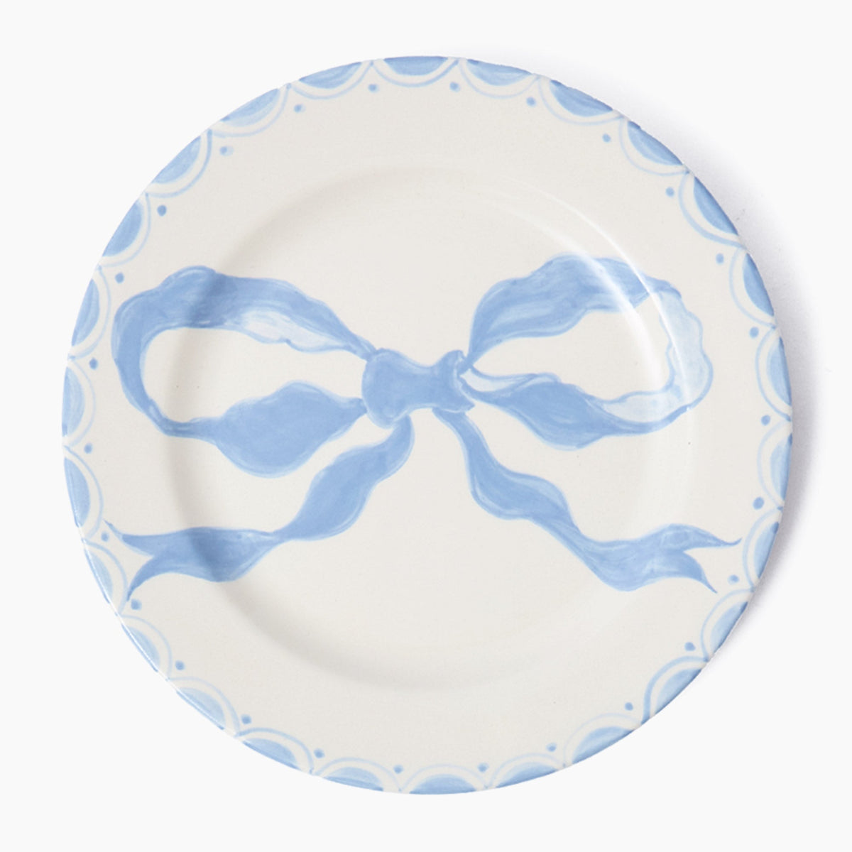 Marilyn Blue Bow Dinner Plate