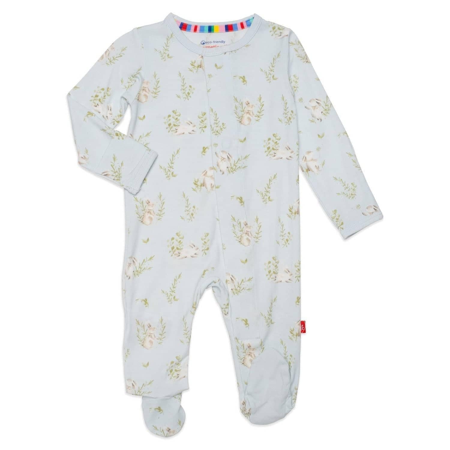 blue hoppily ever after modal magnetic parent favorite footie 0 to 3 month