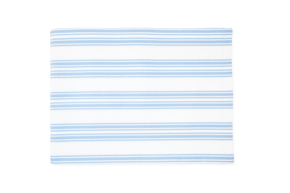 Blue Stripe Cotton Tablecloth, Set of 2